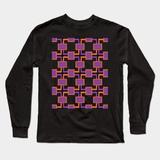 Modern Geometrical Pattern Long Sleeve T-Shirt